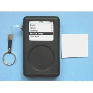   Skin Case (Black) + Finger Strap + Screen Protector