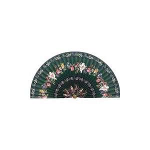  Decorative Fan   Green and Teal Floral Pattern   by Neat 