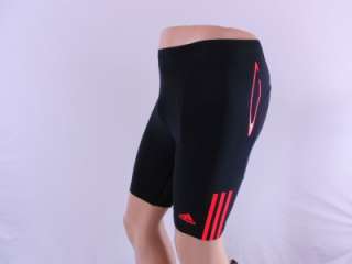   Mens Medium M Shorts Tights Running Soccer Black Red Orange F50  