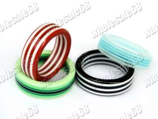 Jewelry charm 100pcs colorful line resin kid ring FREE  