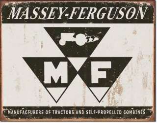 Massey Ferguson Tractors Logo Tin Sign Farming  