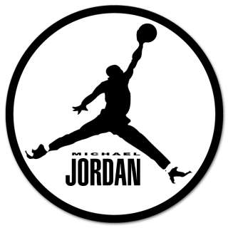 Michael Jordan Basketball car bumper sticker 4 x 4  