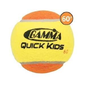 Gamma Quick Kids Felt Tennis Balls for 60 Court (60 Pack)   One Color 