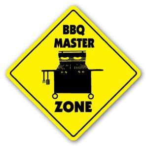  BBQ MASTER ZONE Sign xing gift novelty cook barbecue grill 