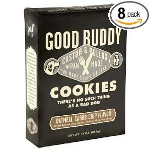 Castor & Pollux Good Buddy Oatmeal Carob Cookies, 16 Ounce Boxes (Pack 