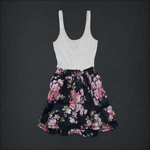 Abercrombie Kids Girls NWT Ashton Navy Floral Dress $49  