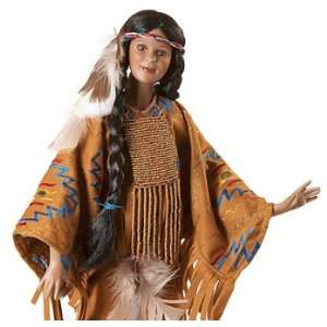 American Indian Doll, Raven Princess, 19 inch Porcelain 