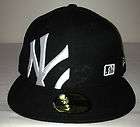 In4mation NY Logo 59Fifty New Era Hat ALL BLACK 7 1/2  