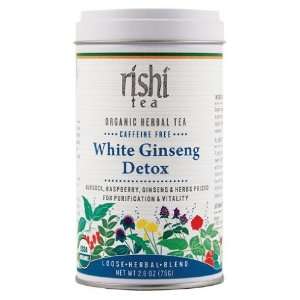Rishi Tea White Ginseng Detox, 2.5 Ounce Grocery & Gourmet Food