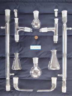 New Chemistry LAB GLASSWARE Laboratory Lot 12 Parts Set  