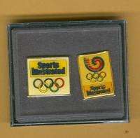 1992 Sponsor Sports Illustrated Barcelona Olympics 2 Pin set in 