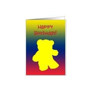   Birthday Teddy Bear Coloring Book Greeting Card Card Toys & Games
