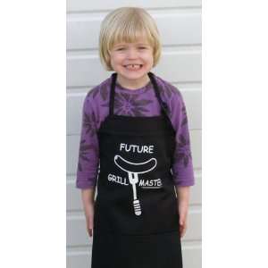  Childrens Black Future grill master funny apron and black 