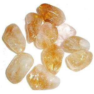 Miracle Crystals 5 Tumbled Citrine Stones   Solar Plexus 
