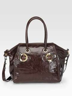 Milly   Kendall Patent Leather Satchel    