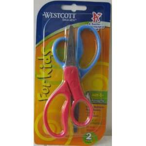   Scissors For Kids   2 pack (Red and Blue)   left and righted handed