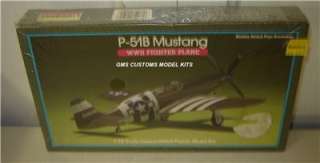 72 P51B MUSTANG Lindberg Plastic Model Kit  