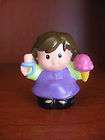 VINTAGE Fisher Price LITTLE PEOPLE Mom Mother Woman BROWN HAIR Pony 