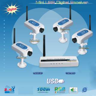 Mini 2.4GHz Digital Signal Wireless Security Camera USB Receiver Kit