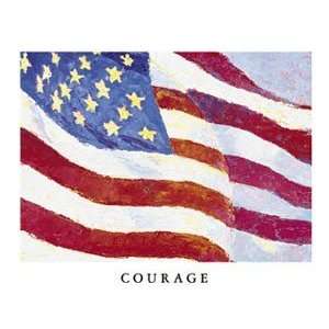   Courage   Artist Gail Wells Hess  Poster Size 8 X 10