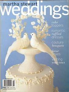 Summer 2002 Martha Stewart Weddings Wedding Planning  