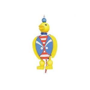  Wooden duck jumping jack ornament