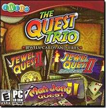 QUEST TRIO JEWELS, CARDS, TILES * PC CD ROM * NEW  