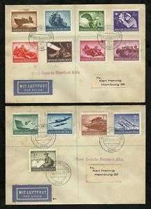 GERMAN OFFICIAL MAIL ITALY ADRIA 1944, GOERZ B257 B269  