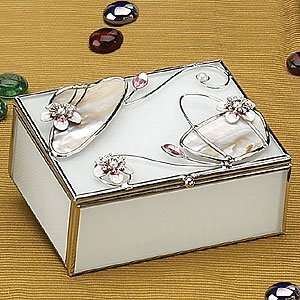  Fashion Hat w/ Floral Jewelry Box Container Accessory Jewel 
