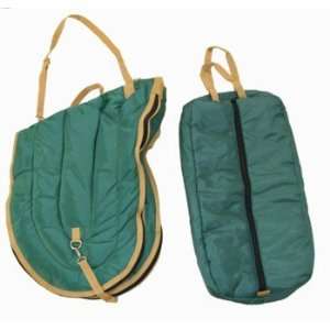  All Purpose English Horse Saddle Carrier Green Set Sports 