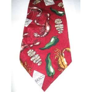  Tabasco Brand Tie   Crabs, Peppers, Lobsters Everything 