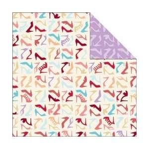  New   Material Girls Double Sided Textured Paper 12X12 