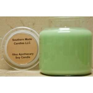    18 oz Apothecary Soy Candle   Basil & Herb 