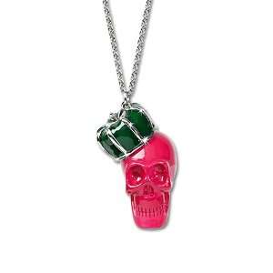Miss Sixty Ladies Necklace in White/Green/Fuchsia Steel and Resin 