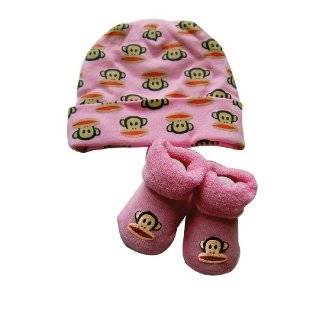 Paul Frank Printed Cap and Bootie Gift Set, Pink