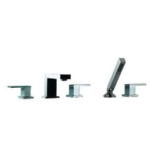  Santec 7855UL15 Satin Chrome Ultra Triple Handle Roman Tub 