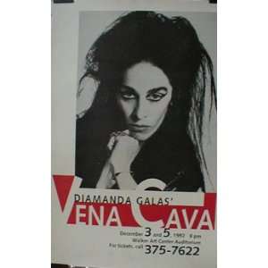  Diamanda Galas Vena Cava tour poster 