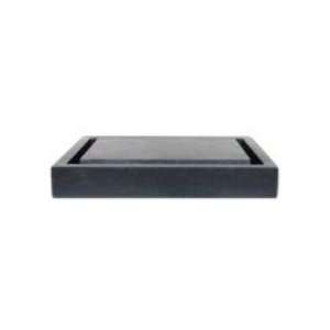  Rectangular Infinity Pool Sink   Honed Black Basalt