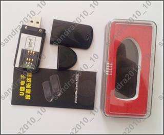 Mini Quad band GSM SIM Card Audio Voice Activated Device Spy Ear Bug U 