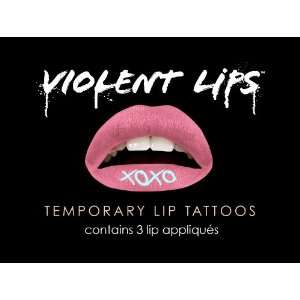  Violent Lips   The Pink XOXO   Set of 3 Temporary Lip 