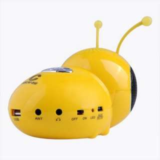 Mini Bee Style Stereo Speaker With  FM Support TF Card  