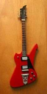 Miniature Electric Guitar Washburn Style in Red  