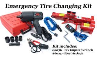 Emergency tire changing kit  