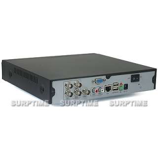 4CH Real time Recording Network Security DVR System 3.6mm Weatherproof 