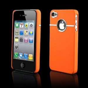  Neon Orange Chrome Case for Apple iPhone 4, 4S (AT&T 