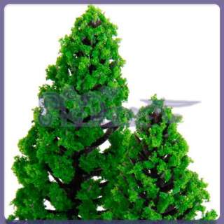 10 forest Trees Model Train Military Layout HO N Scale  