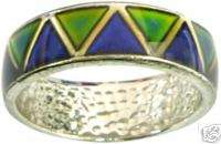 Double Band color changed MOOD RING   Triangle pattern  