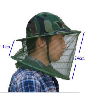 Mosquito Fly Insect Bee Fishing Mask Face Protect Hat Net Camouflage 