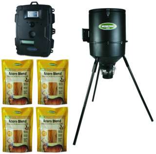 MOULTRIE 30 Gallon Tripod Deer Game Feeder + D 50 Trail Game Camera 