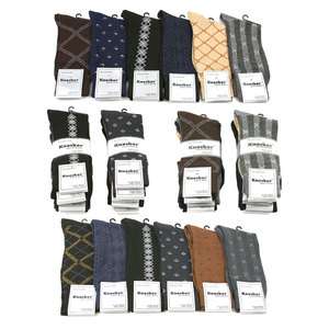 12 Pack of Knocker Multi Colored Mens Dress Socks Size 10 13  